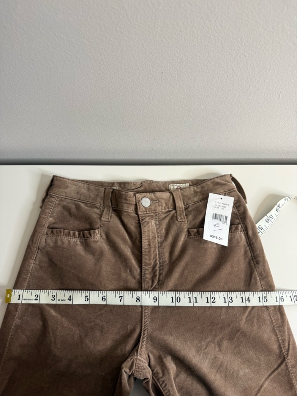 Adriano Goldschmeid AG Brown Corduroy Flared Pants Tailored Quinne 26 NWT $216 - Picture 12 of 12